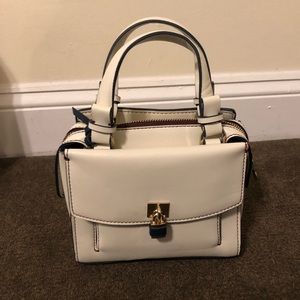ZARA Small white cross bag